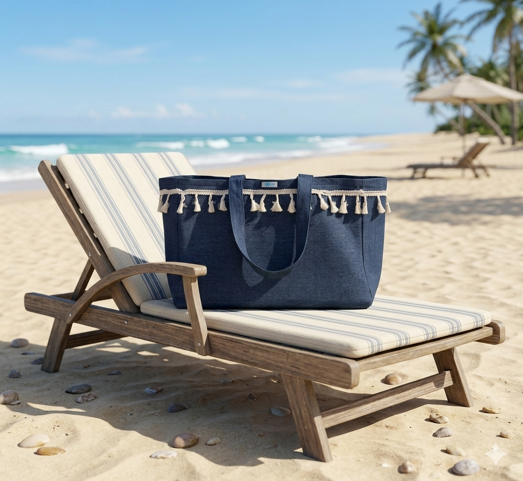 Beach - Tote bag denim